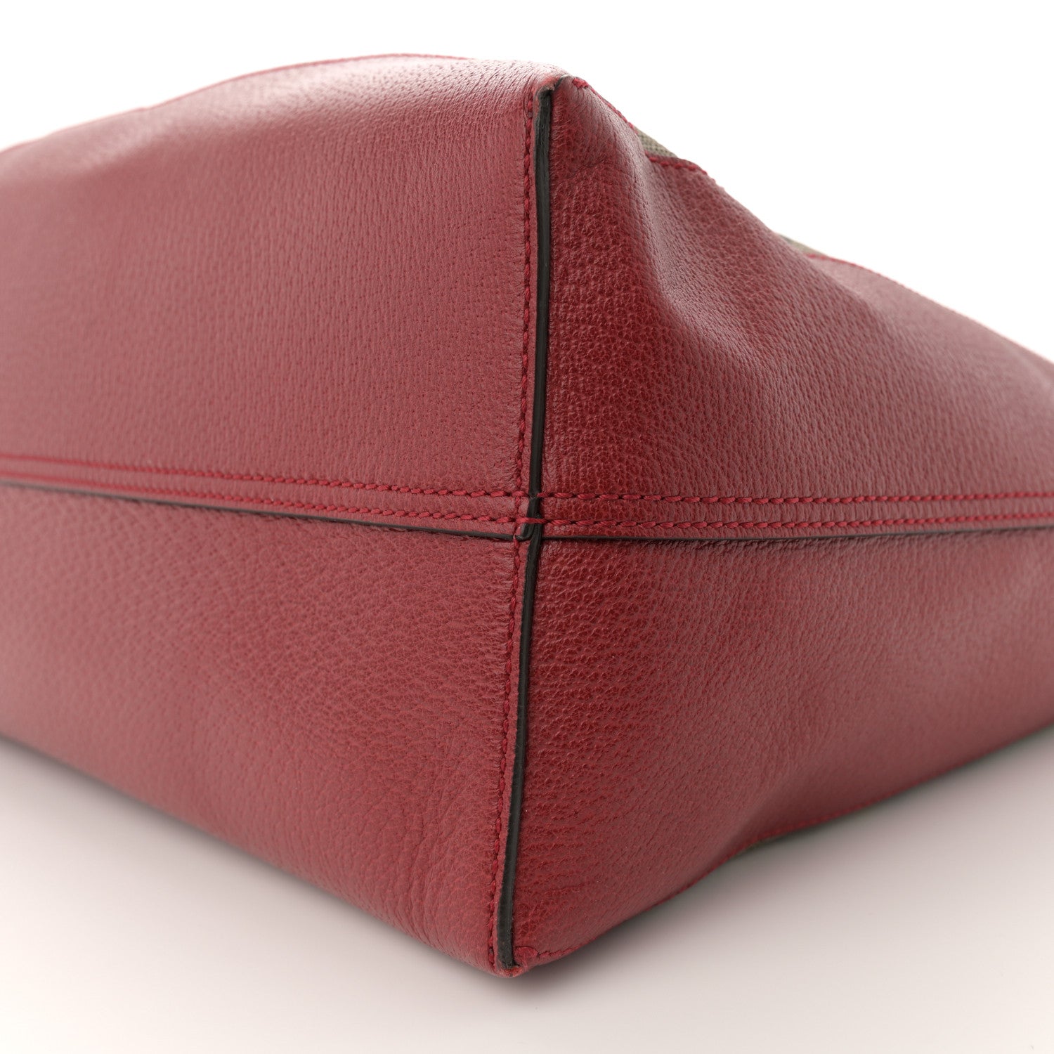 Gucci GG Supreme Monogram Flora Web Large Ophidia Tote Red 11 of 14