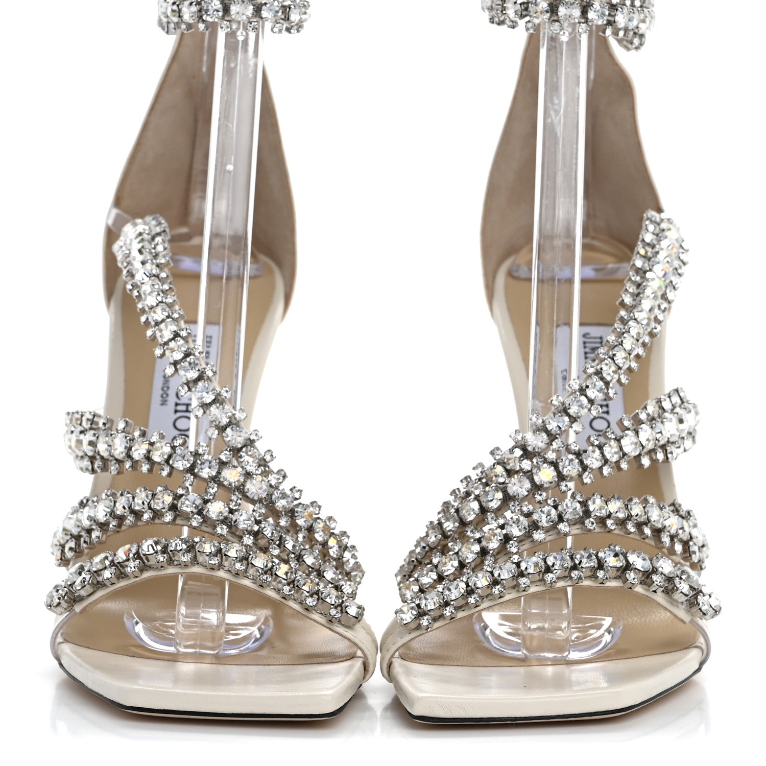 Jimmy Choo Nappa Josefine 100 Sandals 39 Latte 3 of 8