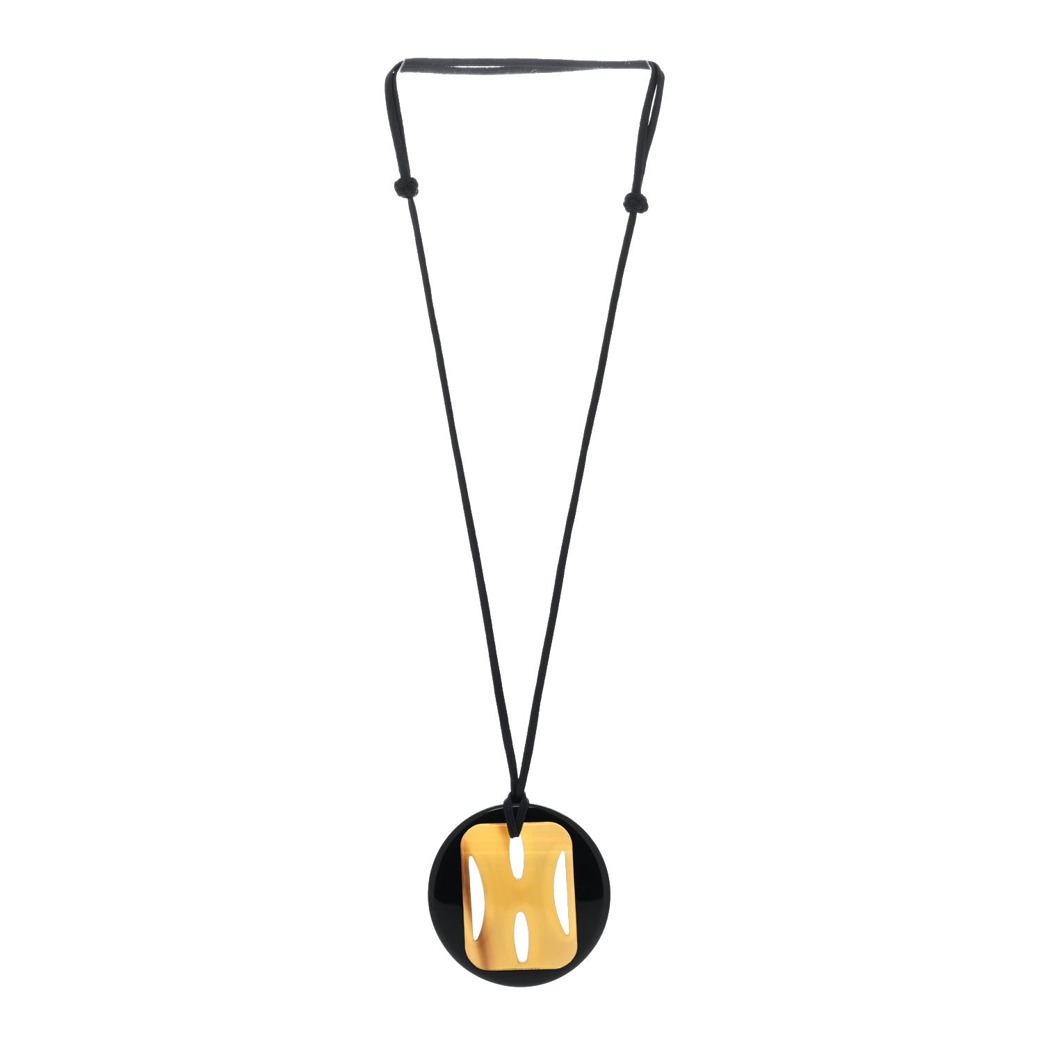 Hermes Buffalo Horn Lacquered Tonkin Necklace 2 of 4