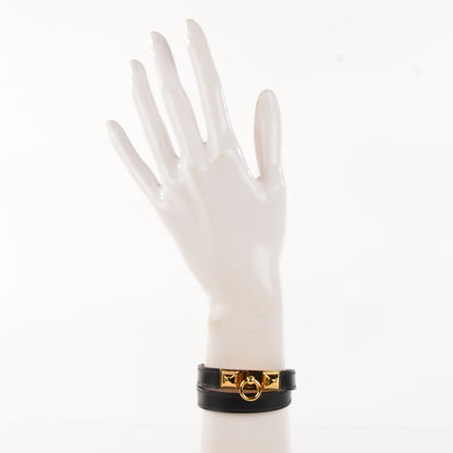 Hermes Veau Box Rivale Bracelet S Black 2 of 8