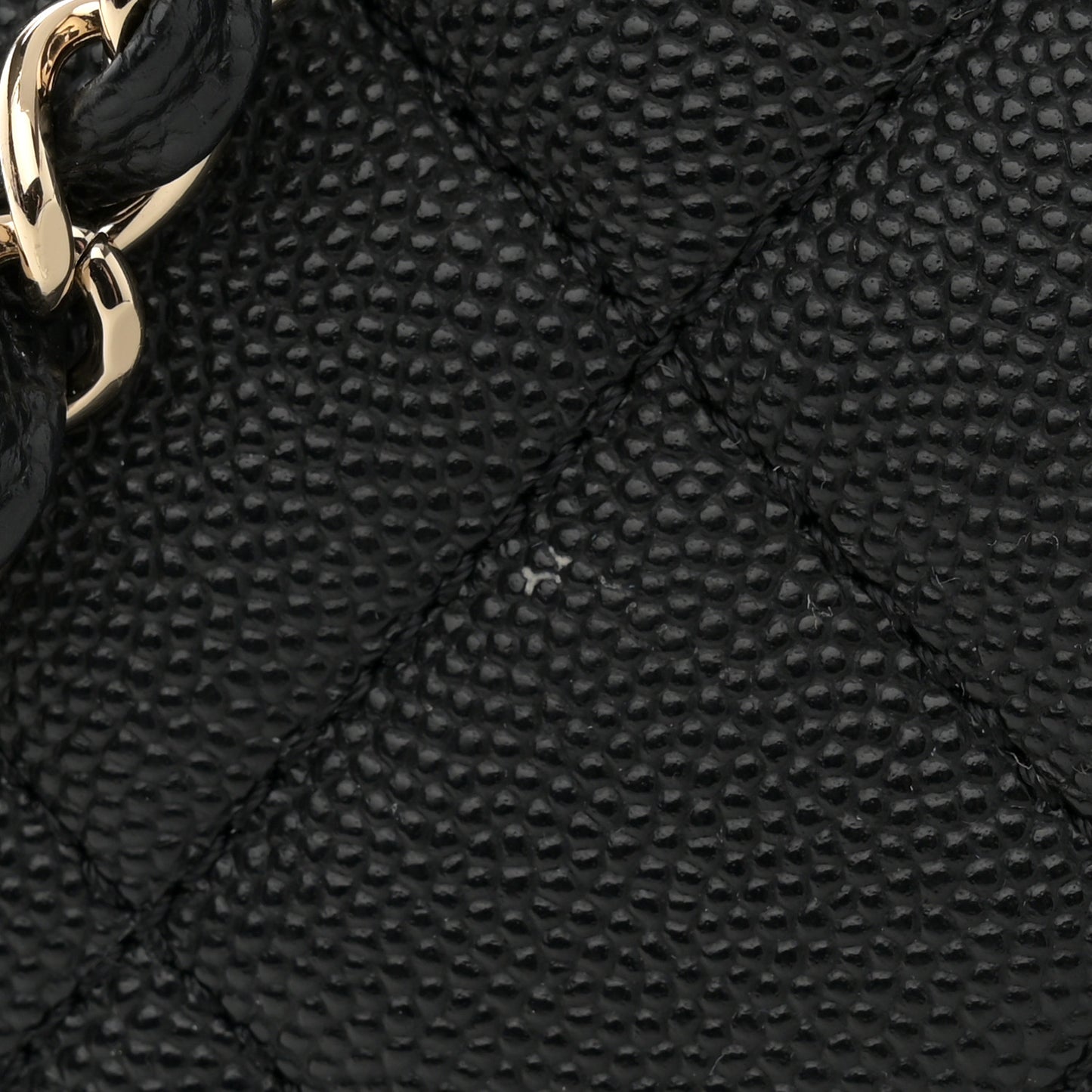 Caviar Quilted In Out Flap Shopping Tote Black