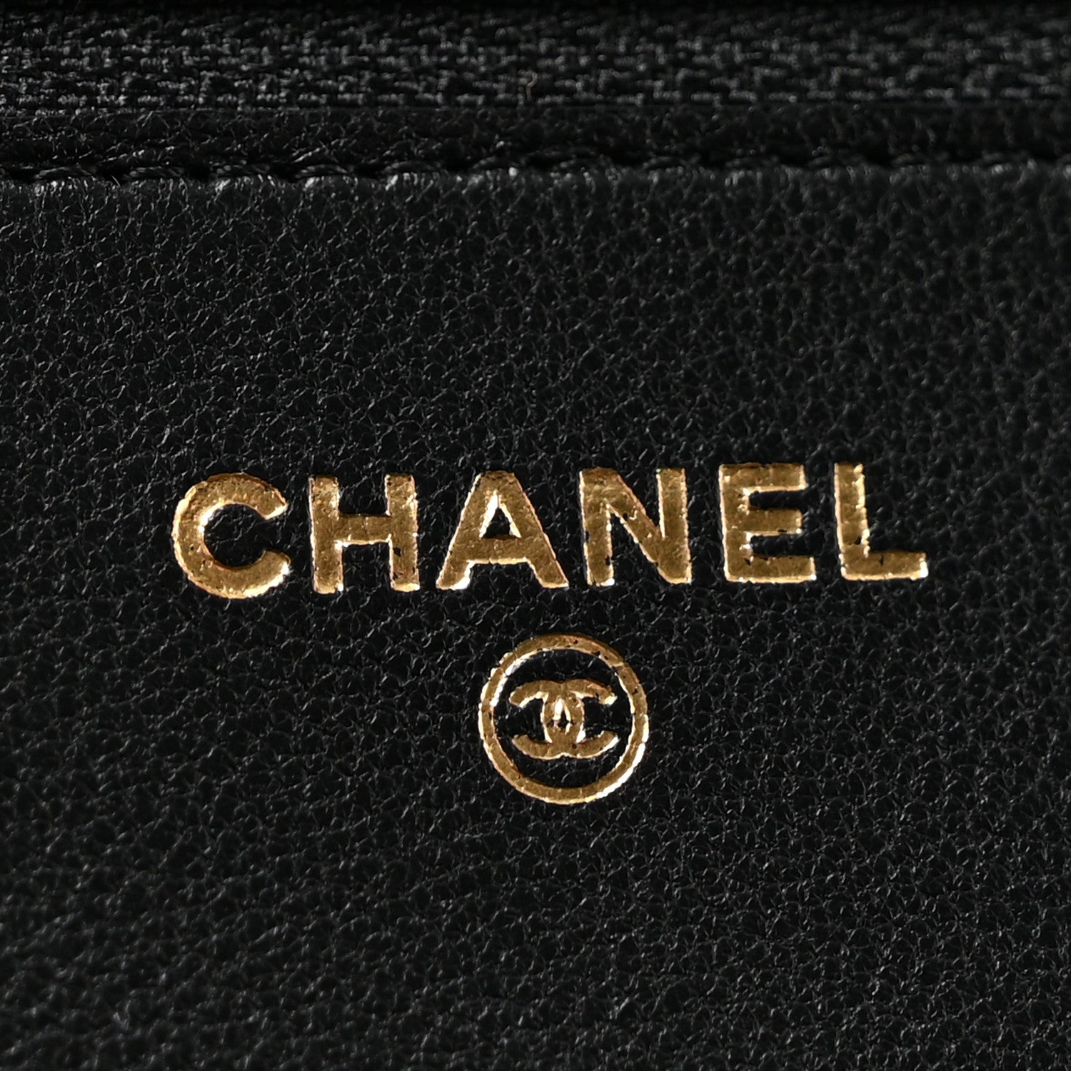 Chanel Caviar Sheepskin Chevron Quilted Vintage Mademoiselle Wallet On Chain WOC Black 6 of 14