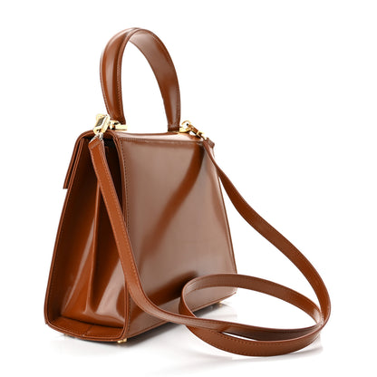 Salvatore Ferragamo Brushed Off Calfskin Small Iconic Top Handle Cuoio 3 of 13