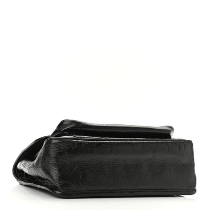 Saint Laurent Crinkled Calfskin Matelasse Monogram Medium Niki Chain Satchel Black 4 of 9