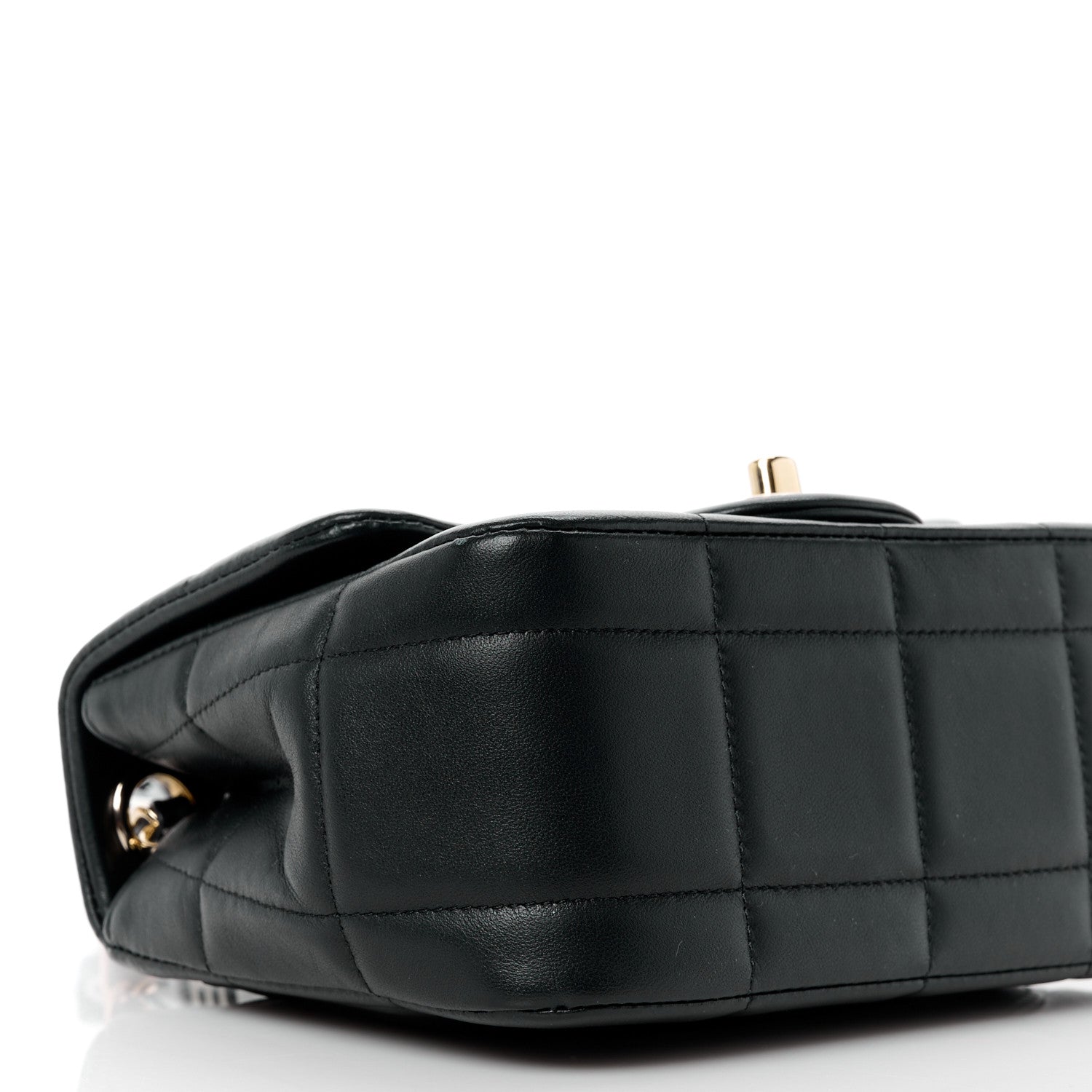 Chanel Lambskin Resin Crystal Square Quilted Mini Monacoco Flap Black 10 of 12