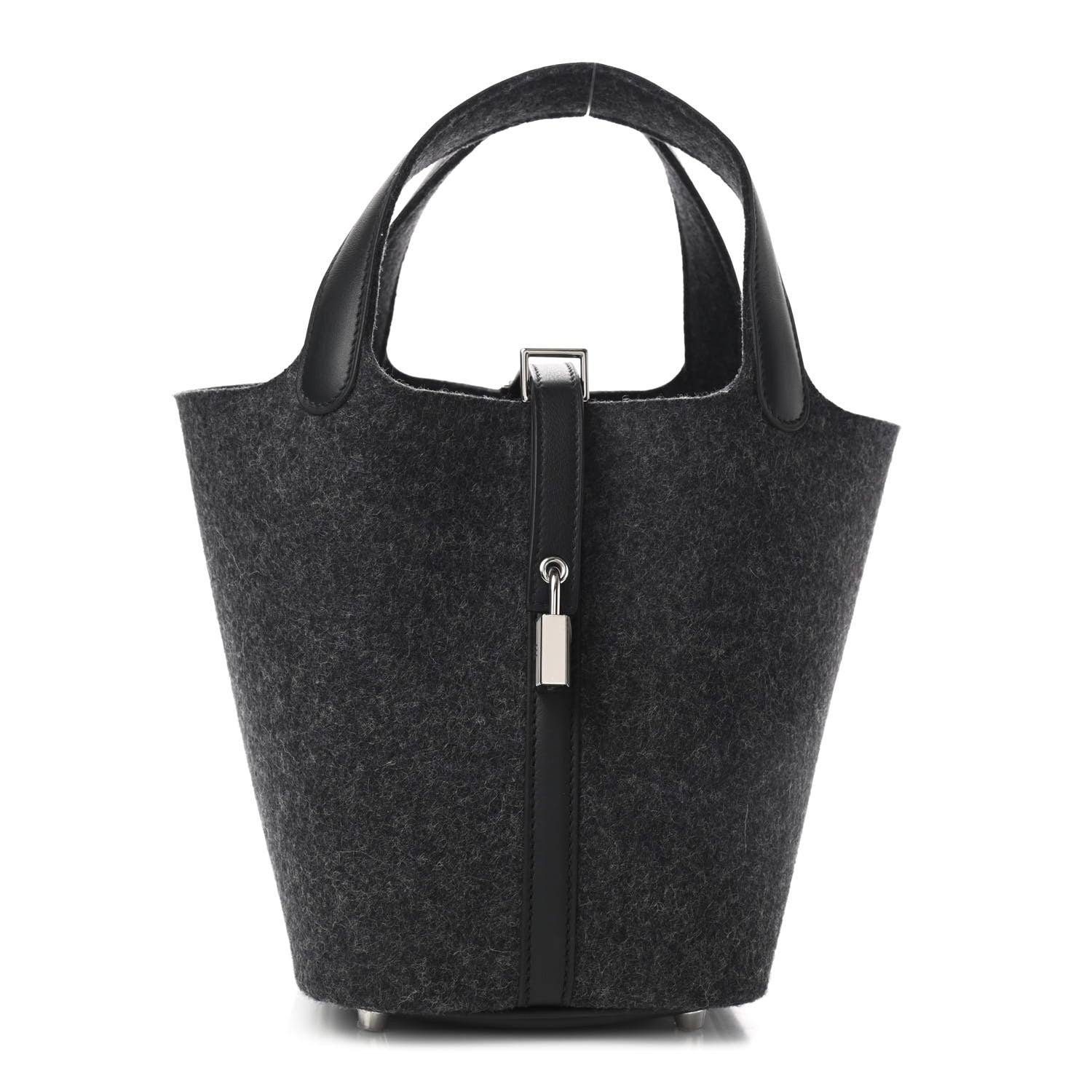 Hermes Feutre Swift Picotin Lock 18 PM Gris Moyen Black 1 of 8