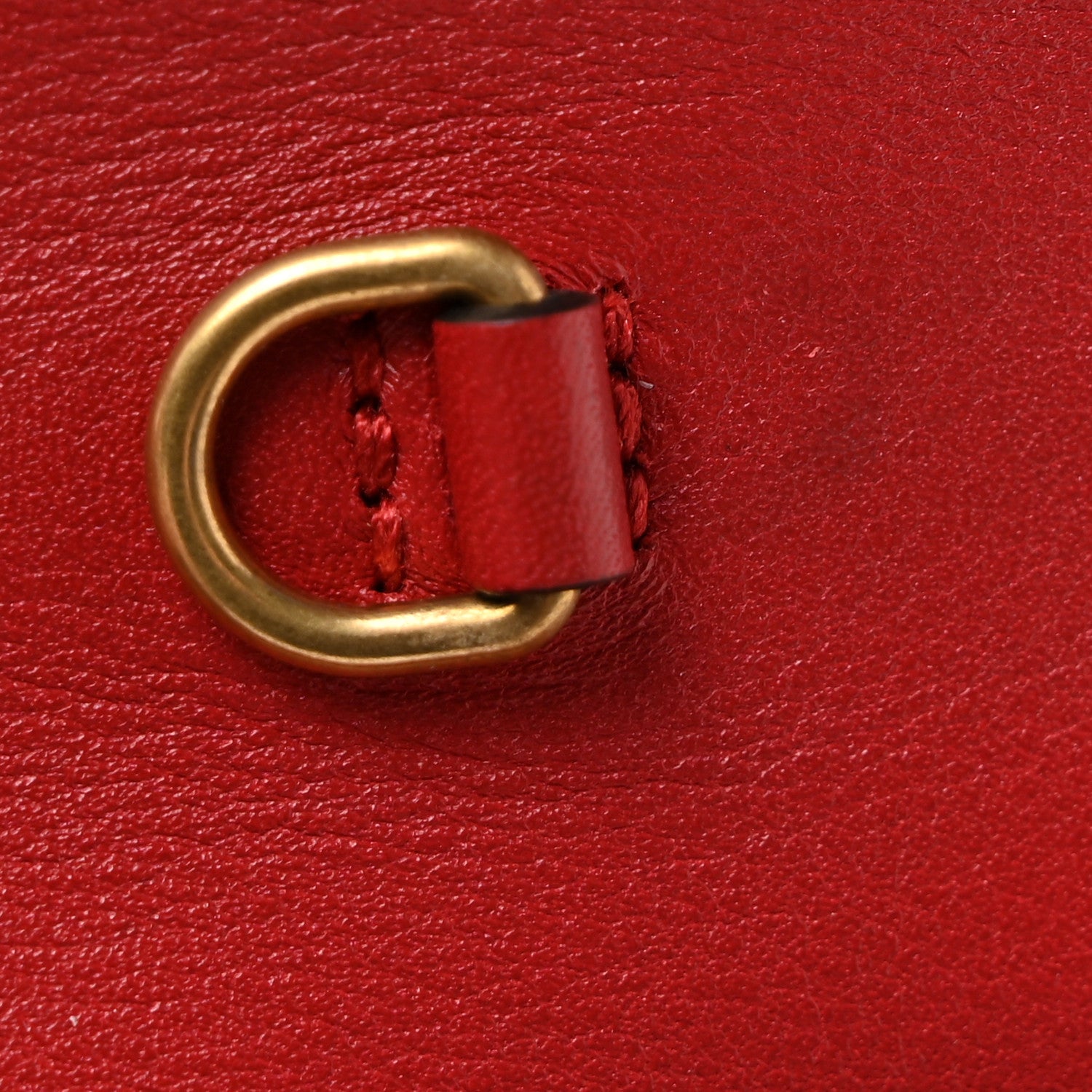 Gucci Calfskin Matelasse Super Mini GG Marmont Shoulder Bag Hibiscus Red 11 of 12
