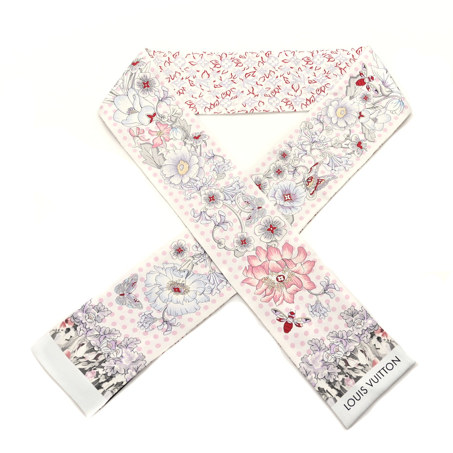 Louis Vuitton Silk Louis In The Garden Bandeau White 1 of 3