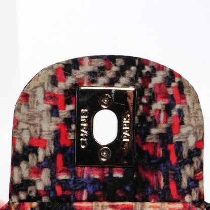 Chanel Nylon Tweed Printed Maxi Flap Multicolor 8 of 10