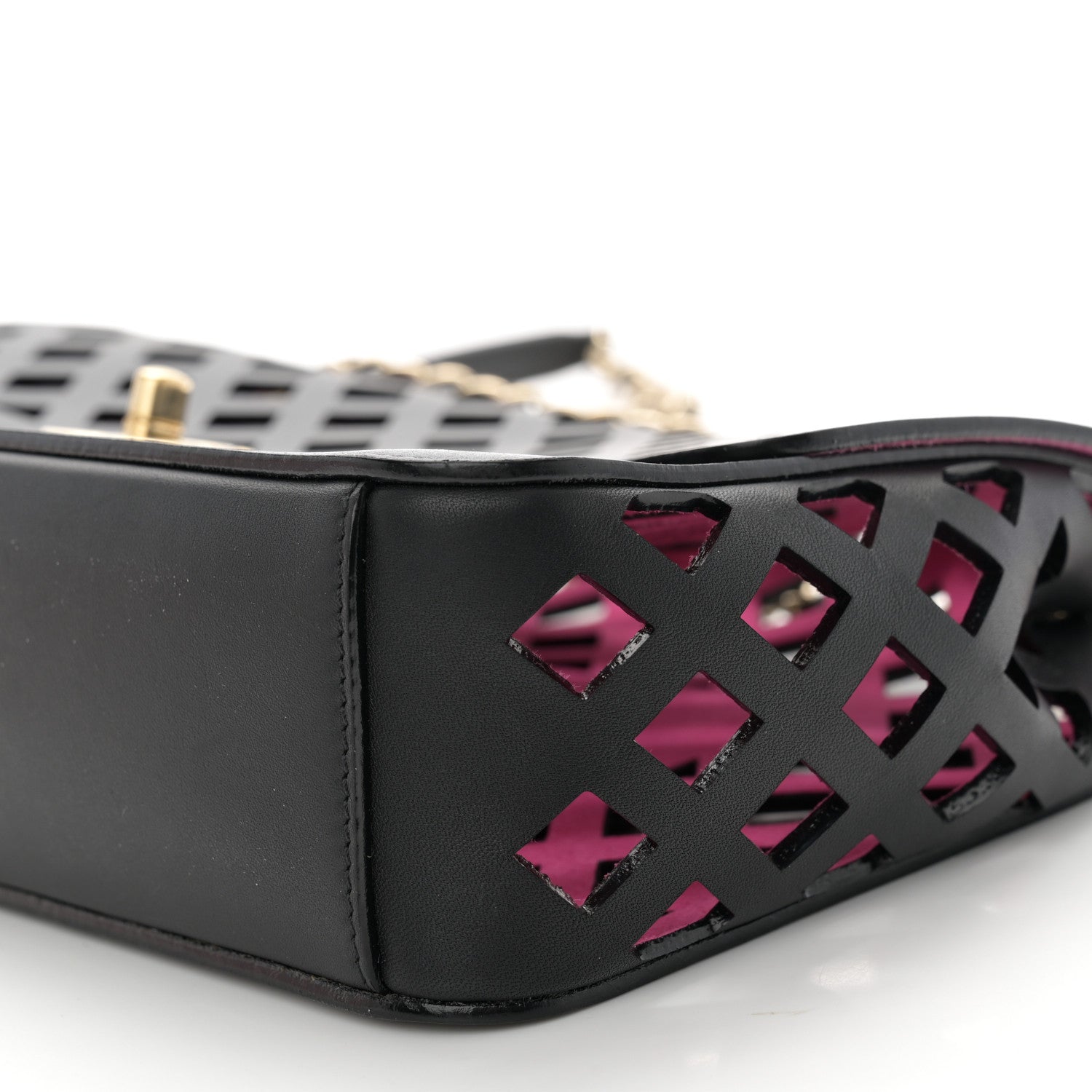 Chanel Lambskin Sea Through Flap Black Multicolor 13 of 14