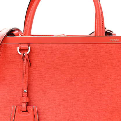 Fendi Vitello Elite Petite 2Jours Tote Papavero 8 of 12