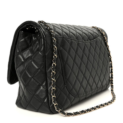 Chanel Calfskin Quilted Small XXL Travel Flap Bag Black 3 of 11