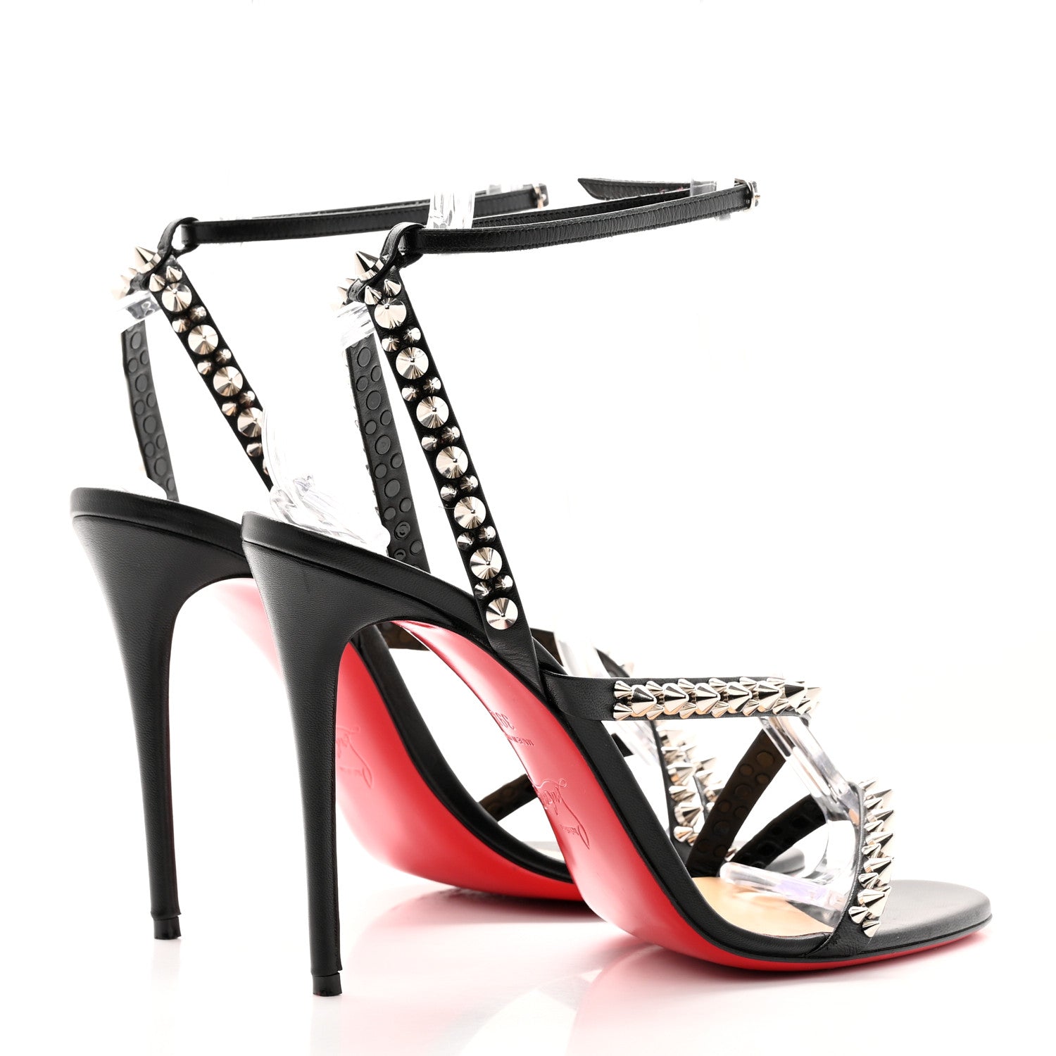 Christian Louboutin Nappa Spike Mafaldina 100 Sandals 39.5 Black 4 of 19