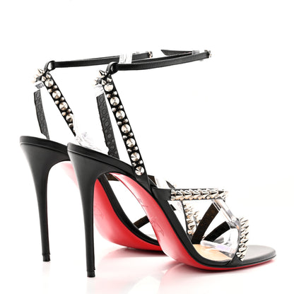 Christian Louboutin Nappa Spike Mafaldina 100 Sandals 39.5 Black 4 of 19