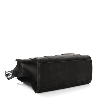 Marc Jacobs Cotton Canvas Mini The Traveler Tote Bag Black 4 of 9