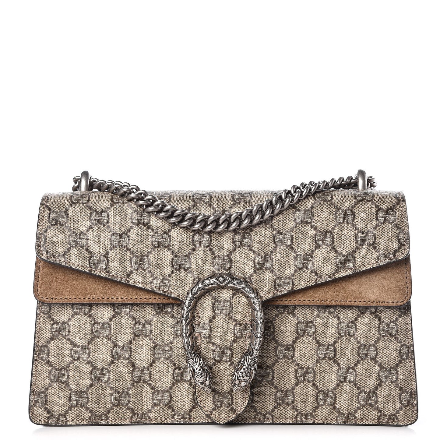 GG Supreme Monogram Small Dionysus Shoulder Bag Taupe