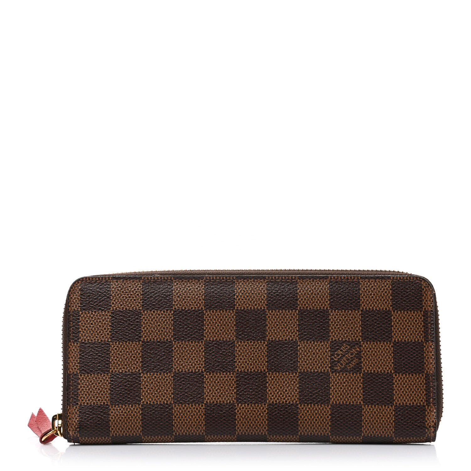 Louis Vuitton Damier Ebene Clemence Wallet Cherry 1 of 8