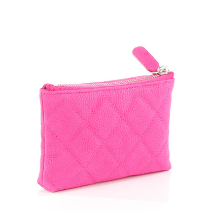 Chanel Iridescent Caviar Quilted Key Holder Case Pink 3 of 7