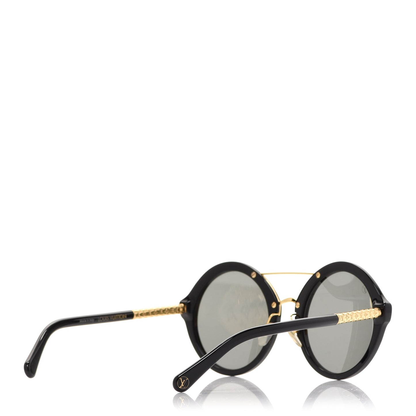 Acetate Round Sunglasses Z1052W Black