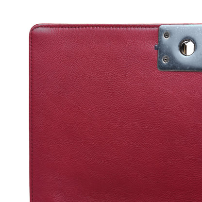 Chanel Calfskin Stitched New Medium Boy Flap Red 8 of 14