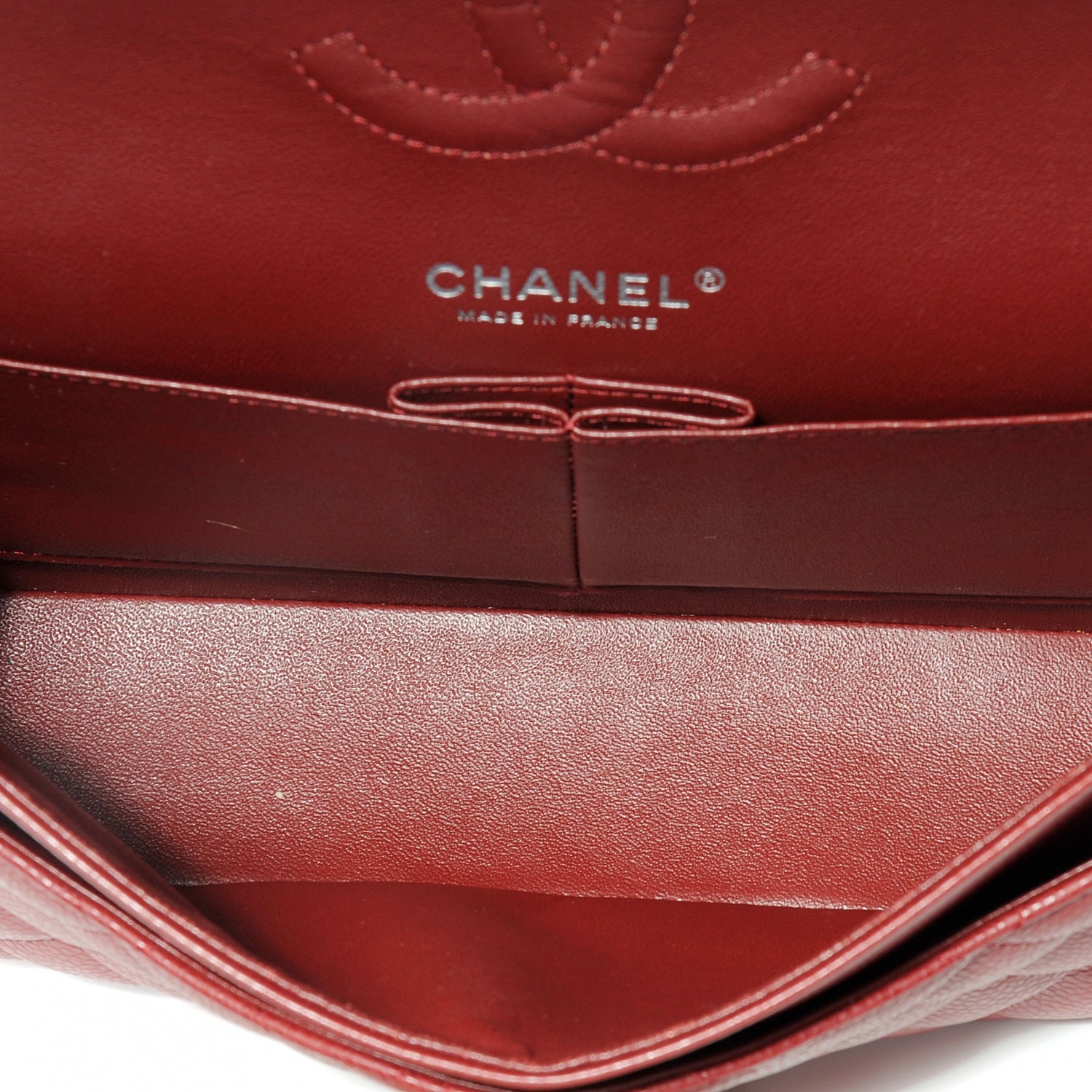 Chanel Caviar Quilted Medium Double Flap Red 6 of 8