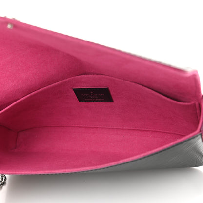 Louis Vuitton Epi Pochette Felicie Black Hot Pink 5 of 10