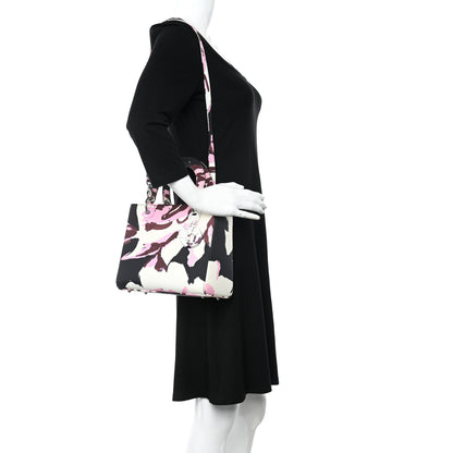 Christian Dior Canvas Floral Graffiti Printed Medium Lady Dior Multicolor 2 of 10