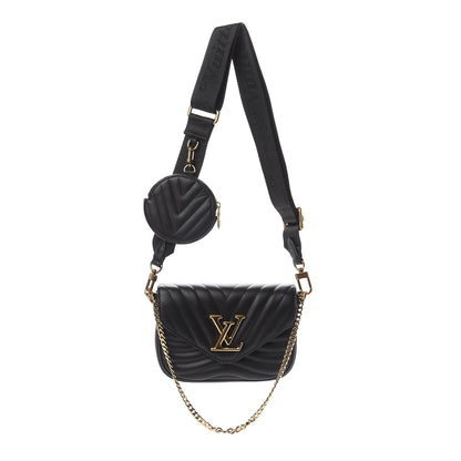 Louis Vuitton Calfskin New Wave Multi Pochette Black 1 of 7