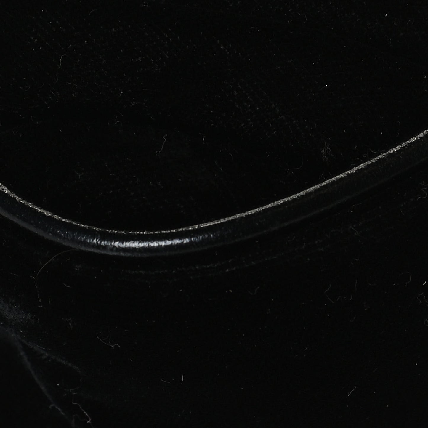 Velour Matelasse Monogram Lou Belt Bag Black