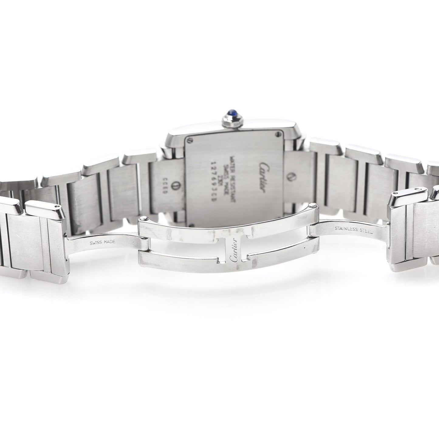 Stainless Steel 25mm Tank Francaise Quartz Watch