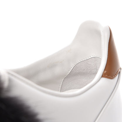 Louis Vuitton Calfskin Mink Fur Frontrow Sneakers 39 White 12 of 14