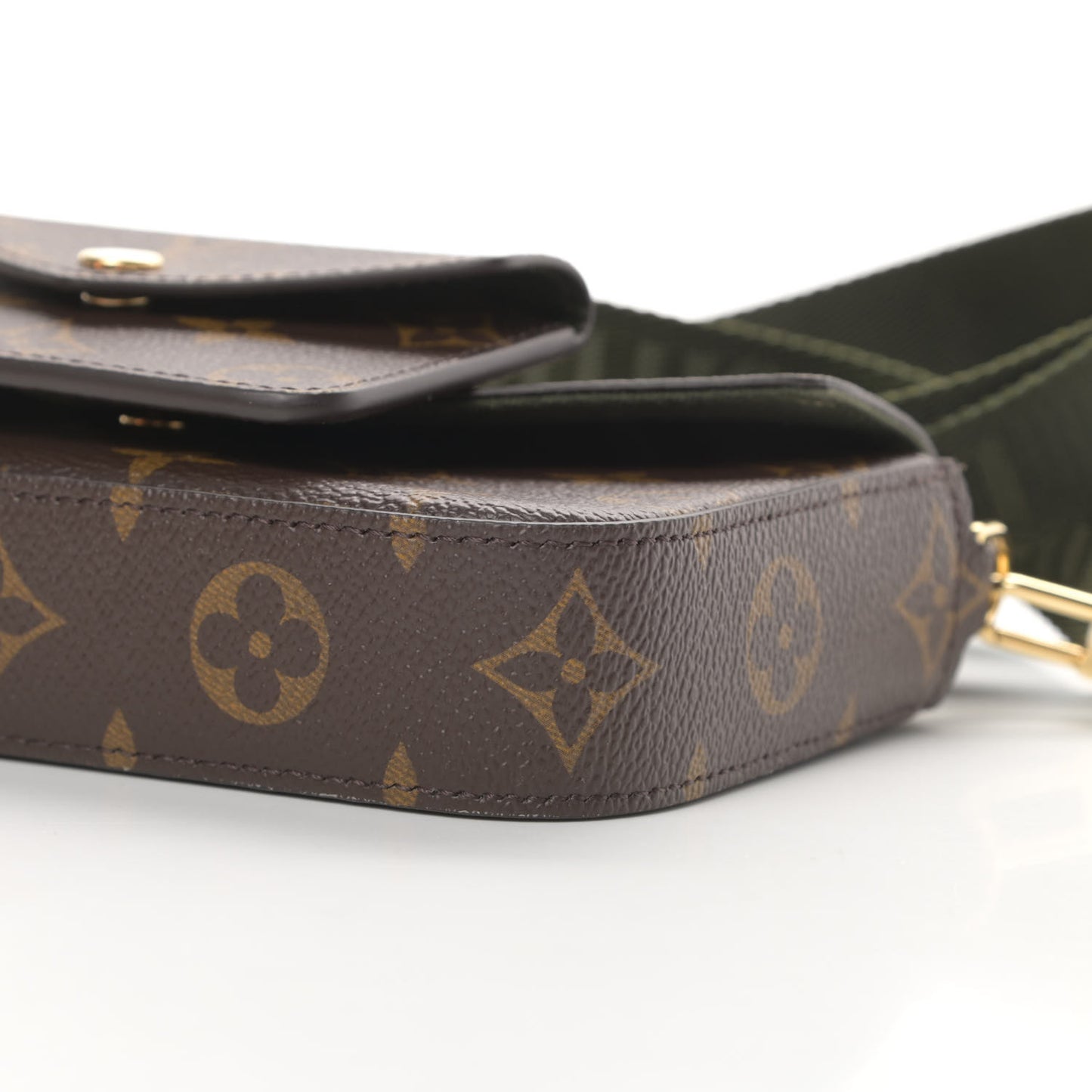 Monogram Felicie Strap & Go Kaki