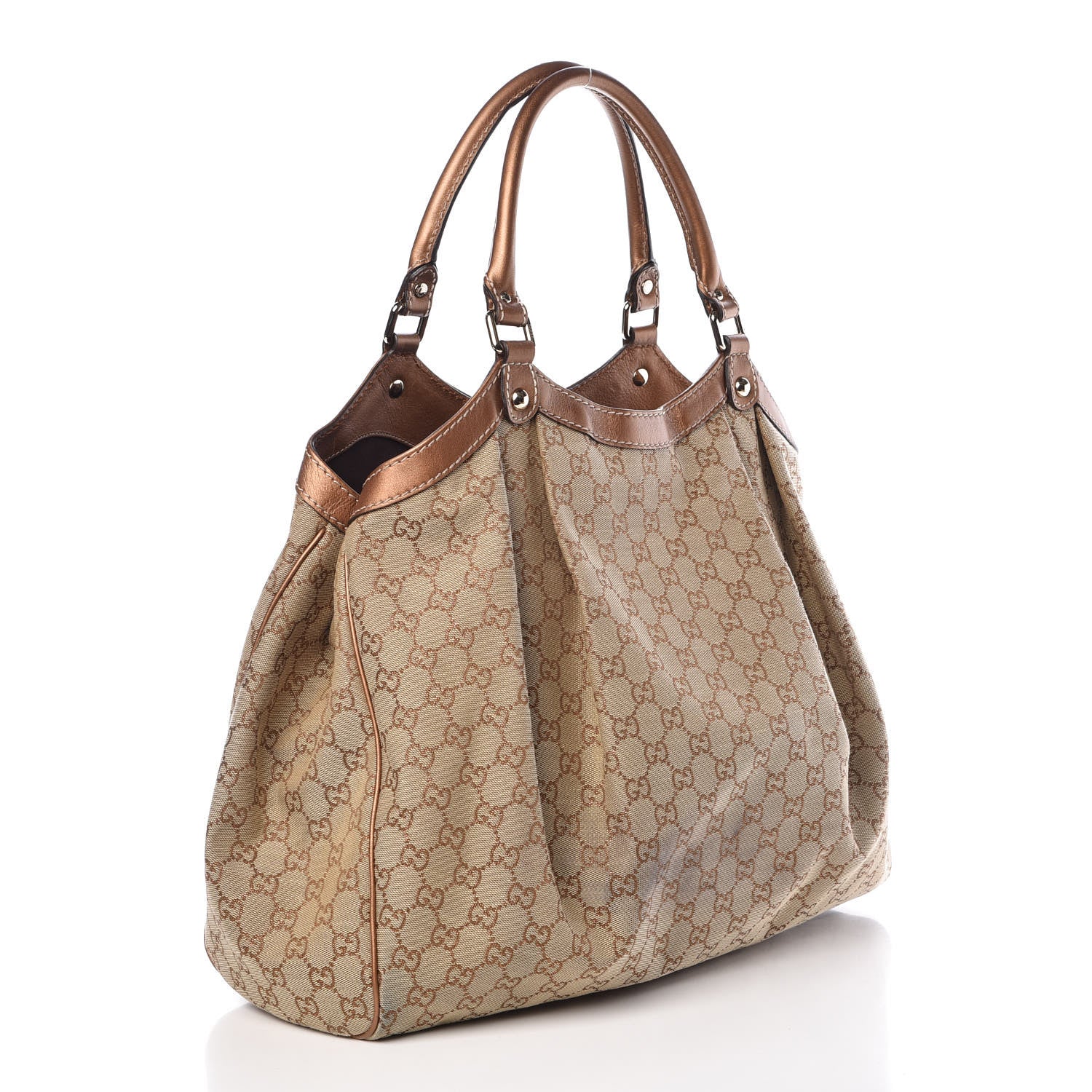 Gucci Monogram Large Sukey Tote Bronze 3 of 10