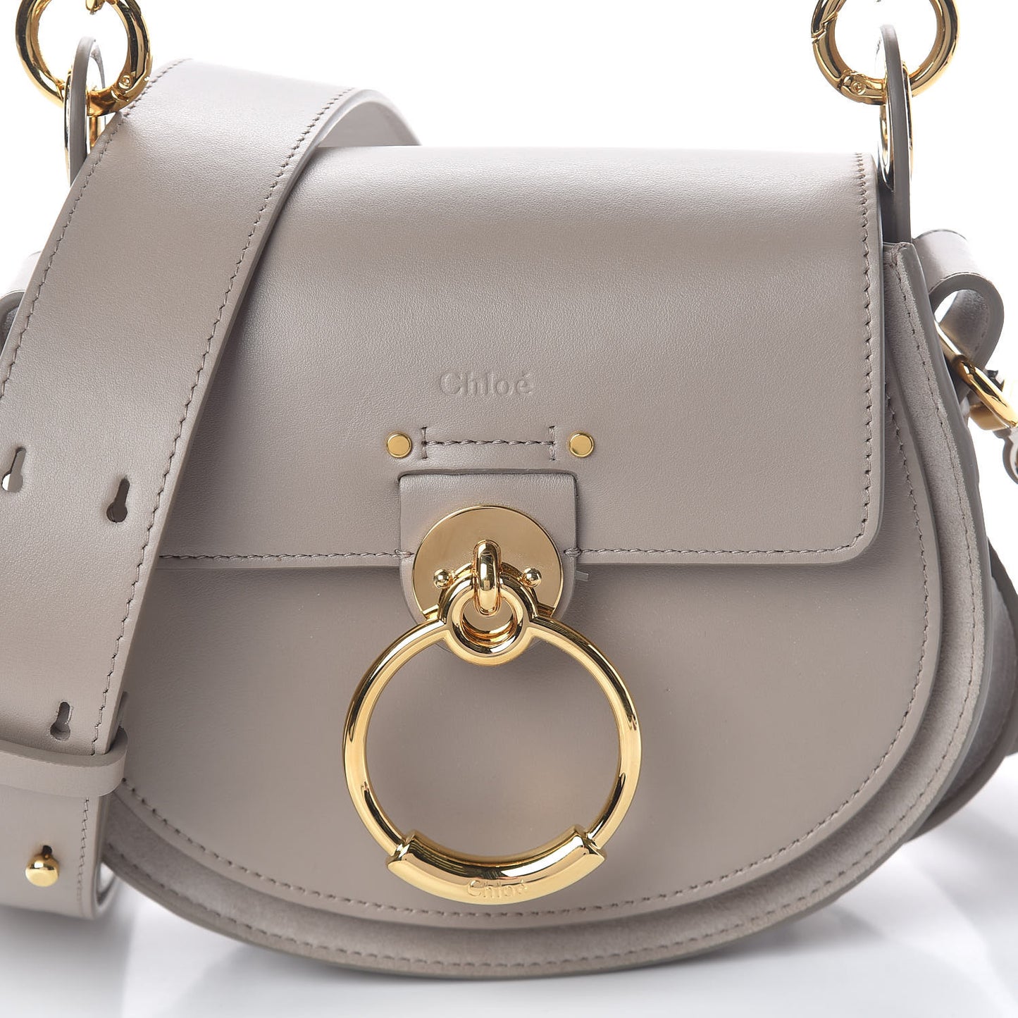 Calfskin Small Tess Bag Motty Grey