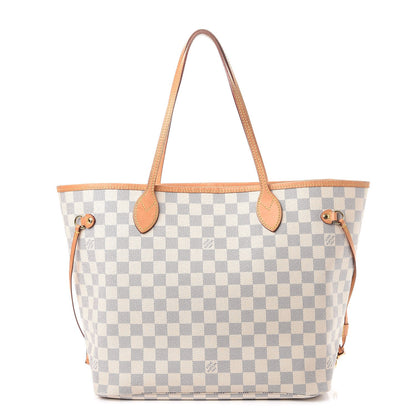 Louis Vuitton Damier Azur Neo Neverfull MM Rose Ballerine 1 of 12