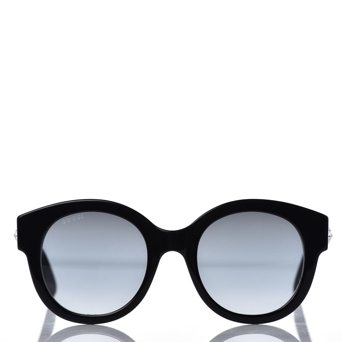 Round Frame GG Star Sunglasses GG0207S Black