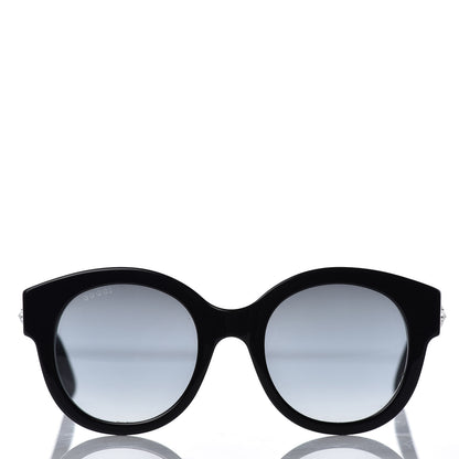 Gucci Round Frame GG Star Sunglasses GG0207S Black 2 of 8