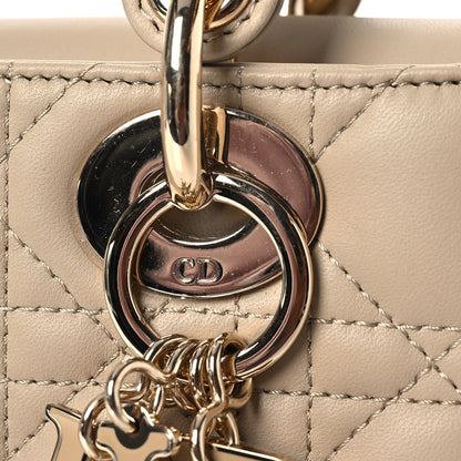 Christian Dior Lambskin Cannage Small My ABCDior Lady Dior Beige 16 of 18