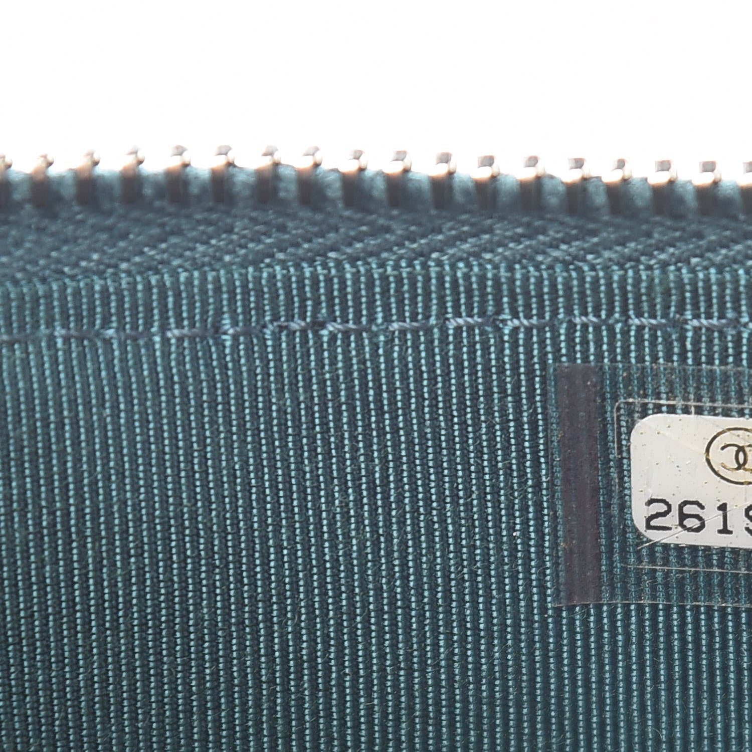 Chanel Caviar Quilted Classic Flat Wallet Pouch Dark Turquoise 7 of 8