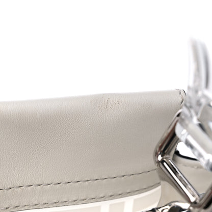 Fendi TPU FF Vitello Century Peekaboo Satchel White 12 of 13
