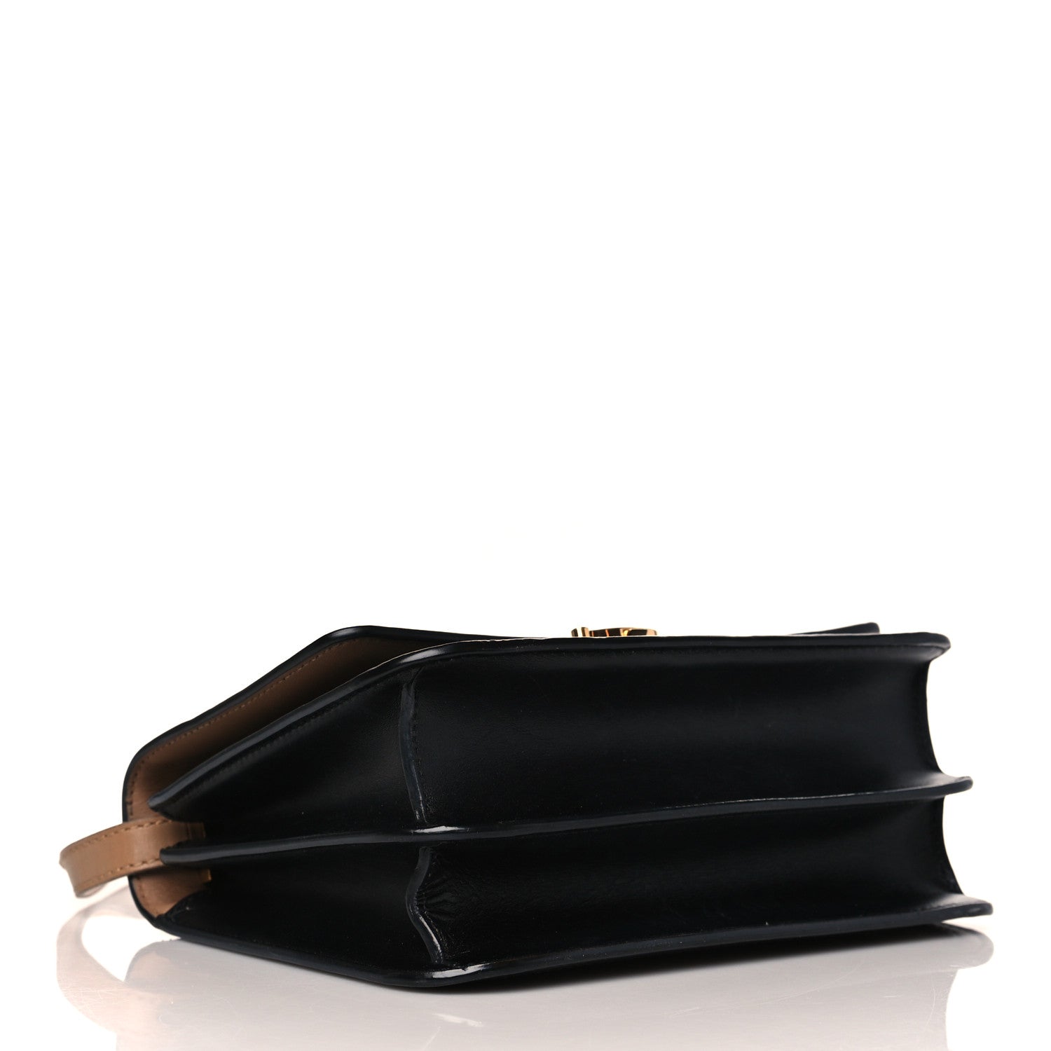 Burberry Calfskin Small TB Envelope Clutch Bag Malt Brown 4 of 10