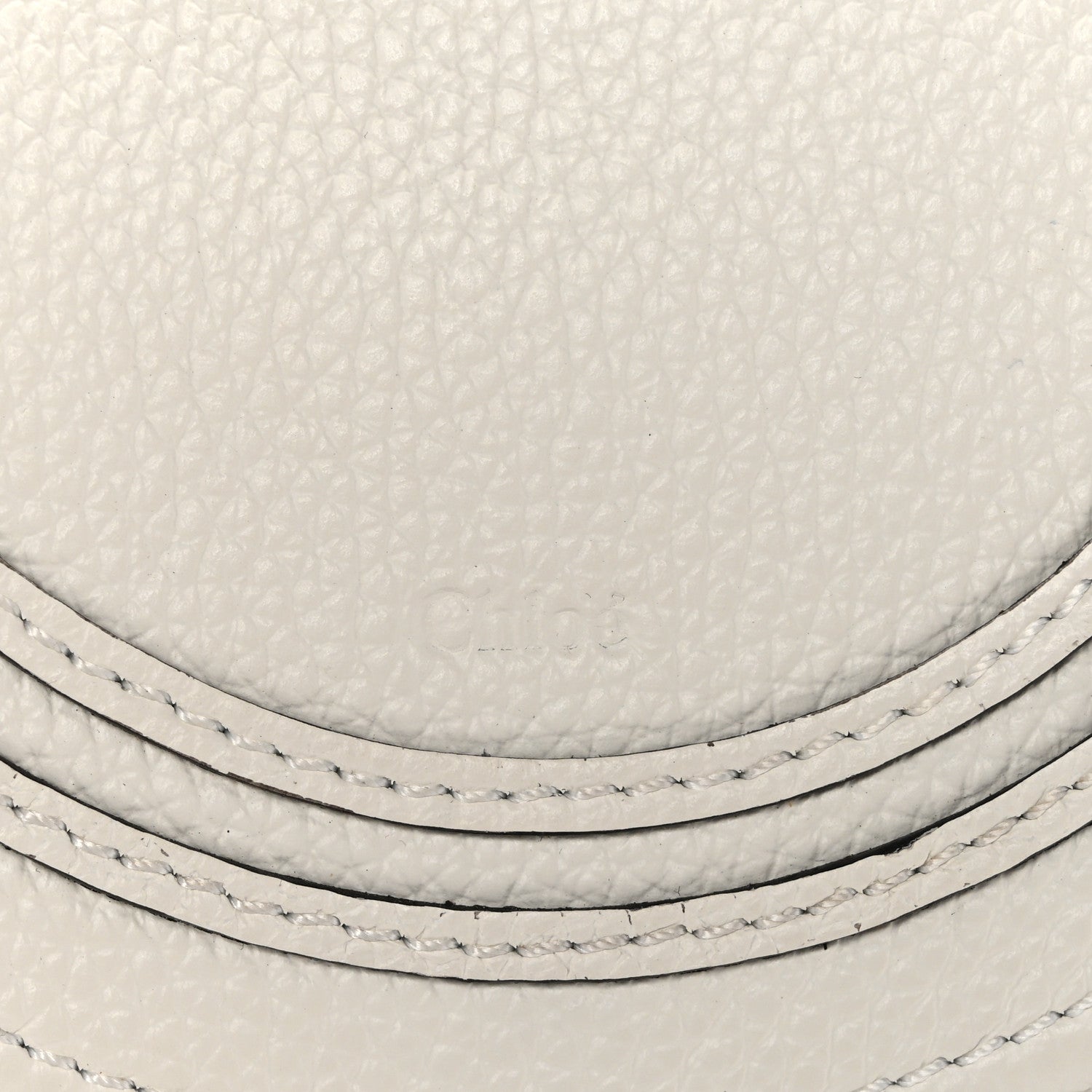 Chloe Raffia Calfskin Marcie Basket White 6 of 12
