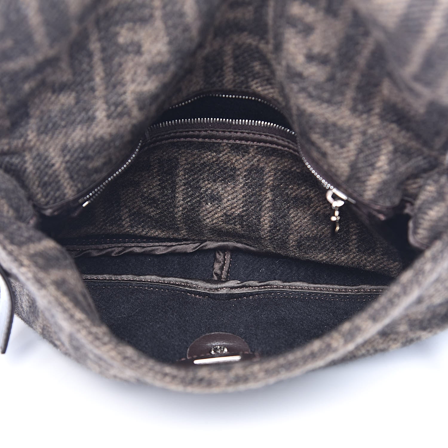 Fendi Wool Baguette Tobacco 5 of 10