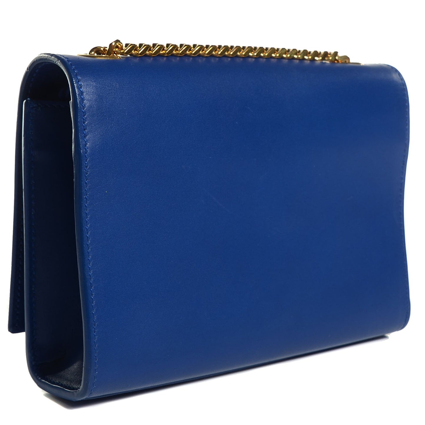Calfskin Small Classic Monogram Kate Tassel Satchel Royal Blue