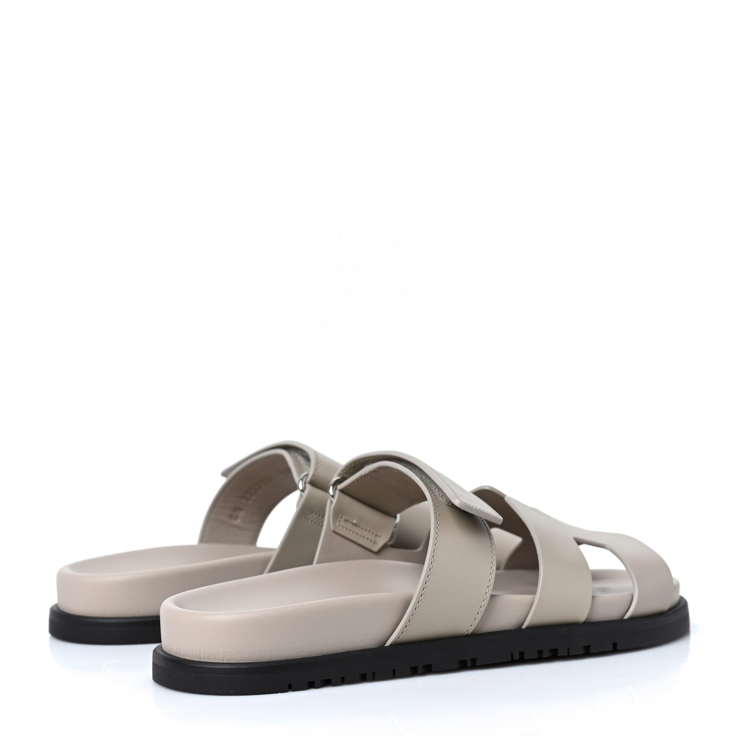 Calfskin Womens Chypre Sandals 36.5 Beige Mastic
