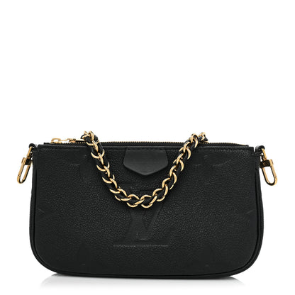 Louis Vuitton Empreinte Monogram Giant Wild At Heart Multi Pochette Accessories Mini Pochette Black 1 of 7