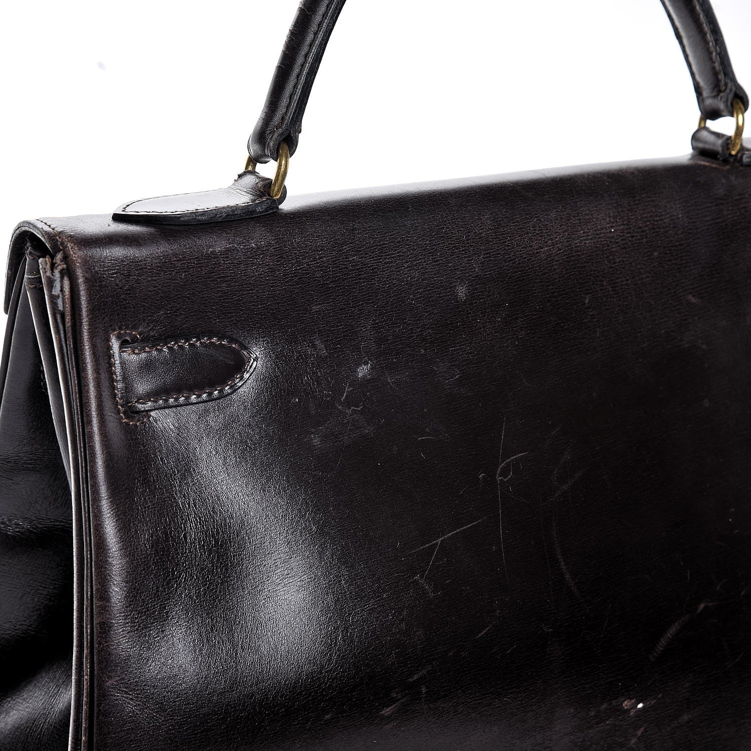 Hermes Box Kelly Retourne 32 Chocolate 46 of 53