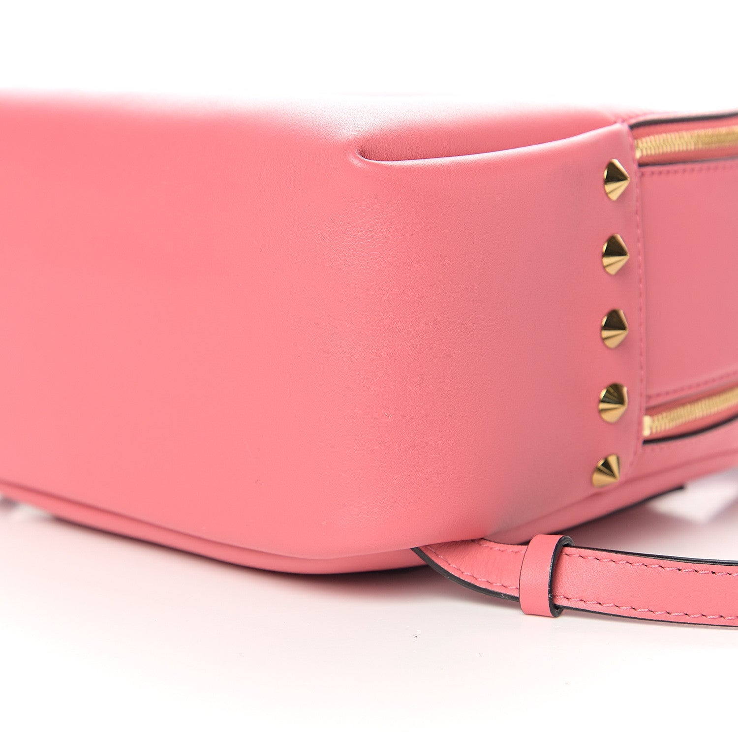 MCM Calfskin Mini Duchess Polke Studs Backpack Pink 7 of 9