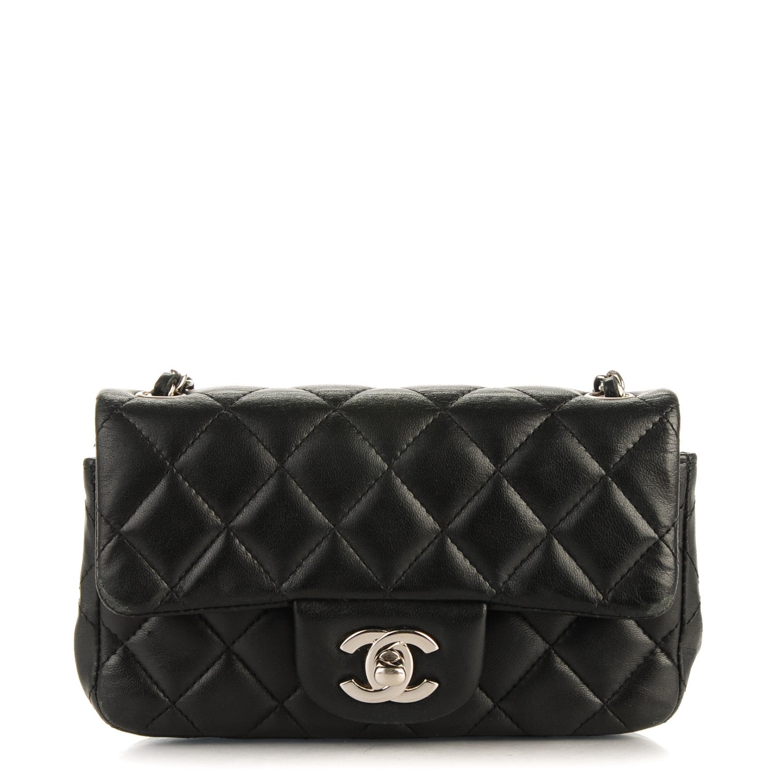 Chanel Lambskin Quilted Extra Mini Flap Black 1 of 10