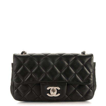 Chanel Lambskin Quilted Extra Mini Flap Black 1 of 10